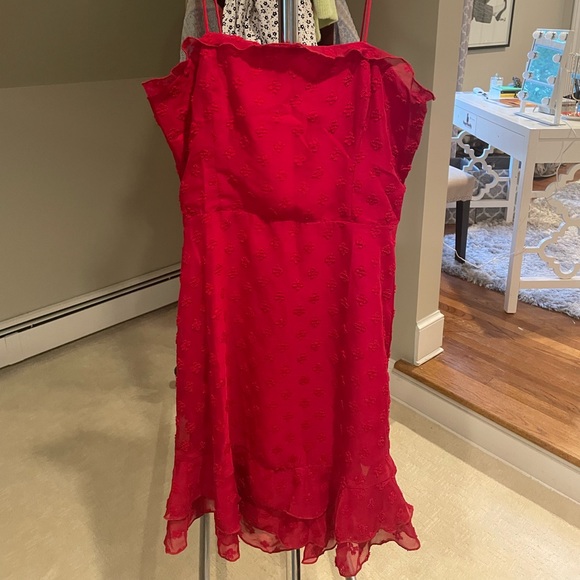 Lucy In The Sky Jianna Fit and Flare Dress in Red - Picture 2 of 3